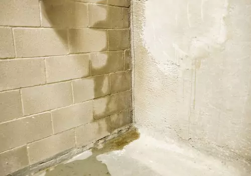 A leaky foundation requiring Basement Waterproofing in Metamora IL